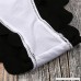 TSWRK Women Tie-Back Classic Black Scallop Bikini Two-Piece Swimwear B07GNFCLB4